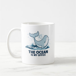 Marinbiologpresent till oceanälskare kaffemugg
