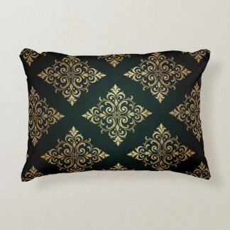 ✨ Marinblå Guld Geometrisk Lyx Modern Stil ✨ Prydnadskudde