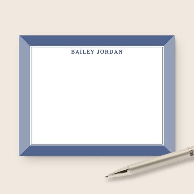 Marinblå herrars 2-ton professionella brevpapper anteckningskort (Skapare uppladdad)