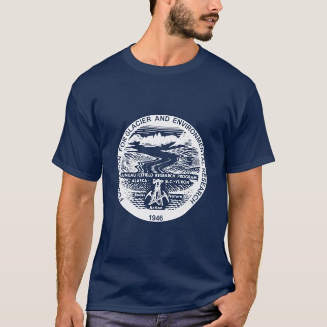 Marinblå JIRP-skjorta T-shirt (Framsida)