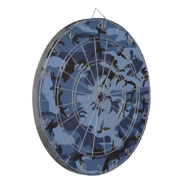 Marinblå kamouflage, militär, armé darttavla (Vänstra Framsidan)