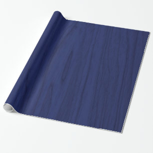 Marinblå lantlig Wood struktur Presentpapper