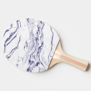 Marinblå marmor pingisracket