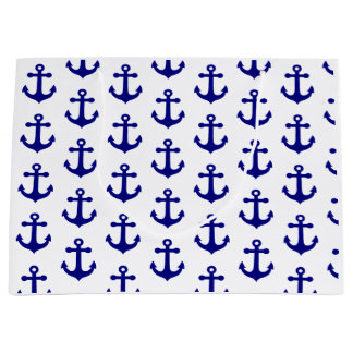 Marinblå nautisk ankar 