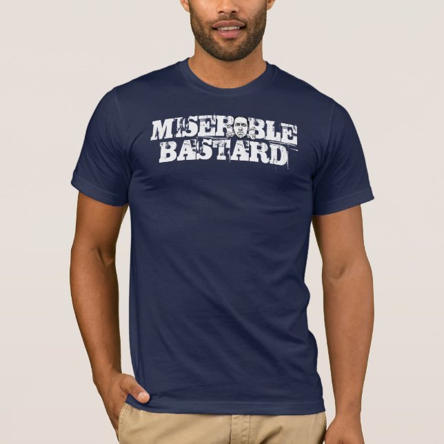 Marinblå oäkting tee shirt (Framsida)