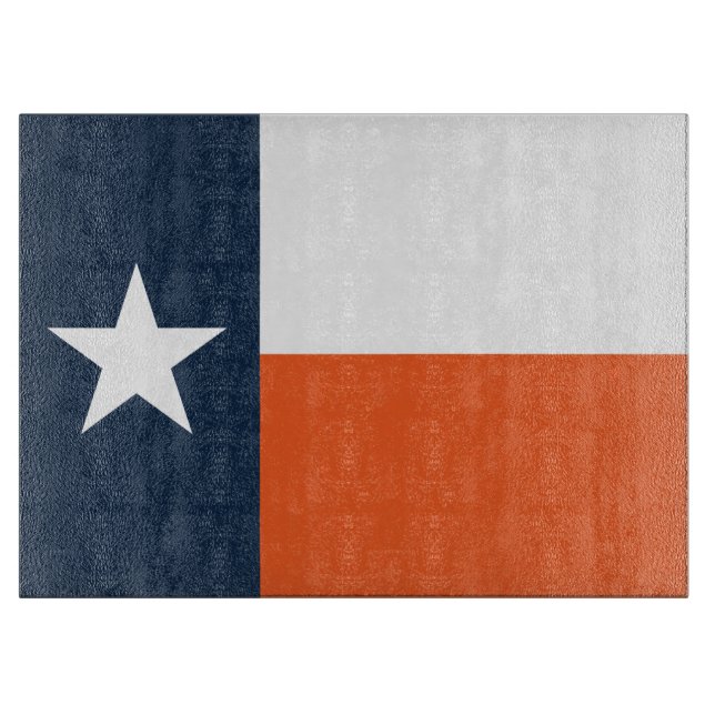 Marinblå och orange Texas flagga (Framsidan)