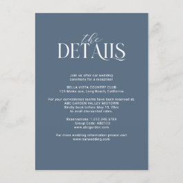 Marinblå och rosafärgade blomsterbukett Detaljer Tilläggskort