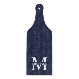 Marinblå Personlig Monogram och Namn