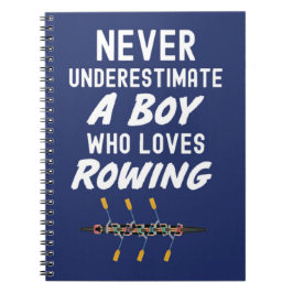 Marinblå roddpresenter för pojkar anteckningsbok