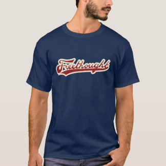 Marinblå T-tröja för Freethought baseballlogotyp Tröja