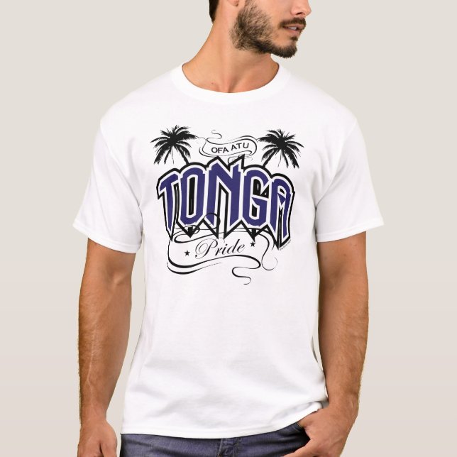 Marinblå TONGA pride - T-tröja Tee (Framsida)