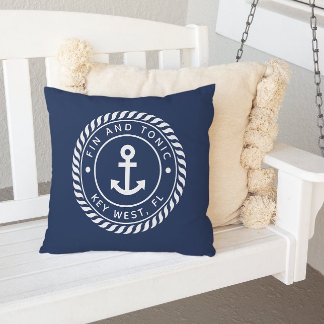 Marinblå | Utomhusfyllning för Rope och Anchor Boa Kudde (Skapare uppladdad)