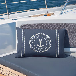 Marinblå | Utomhusfyllning för Rope och Anchor Boa Lumbarkudde