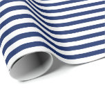 Marinblå| Vit Rand Papprare Presentpapper<br><div class="desc">Den här klassiska presenten i rand är en perfekt för dina behov. Slå ihop en födelsedagspresent, babyduschgåva, möhippa, bröllop-gåva eller gåva till andra speciella tillfällen. Det är också ett fantastiskt val att slå in papprare hantverk: papprare höljen, inslagning av papprare buntar, inslagningsströmmar eller inslagning av papprare knärör. Dekorera runt huset...</div>
