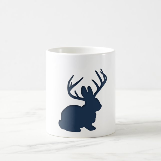 Marinblåa Jackalope Kaffemugg (Center)