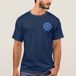 Marinblåa nio t-shirt