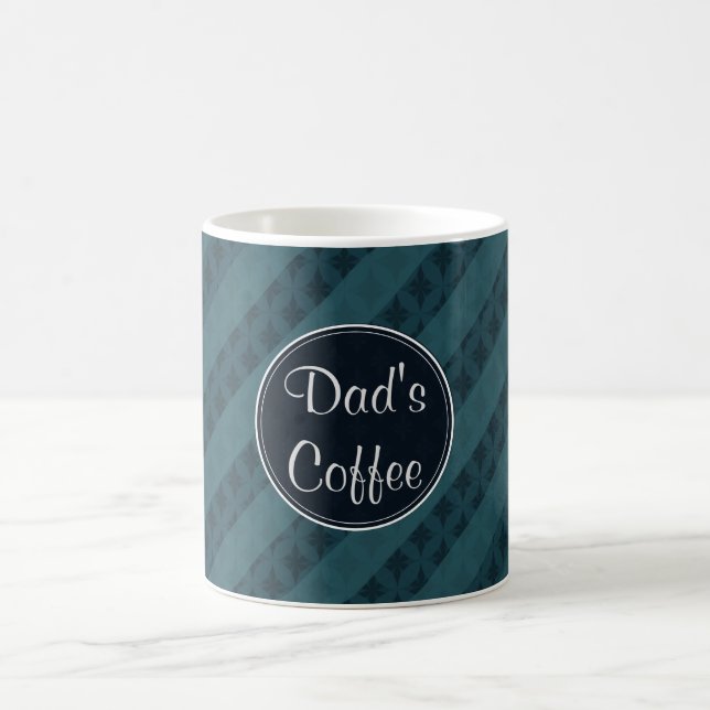 Marinblått attraktivt flott mönster för djup Aqua Kaffemugg (Center)