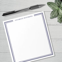 Marinblått minimalistiskt monogram