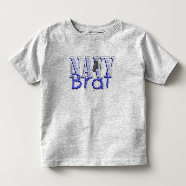 MarinBratblått Tee Shirt (Framsida)