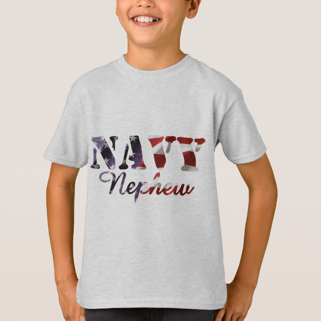 Marinbrorsonamerikanska flaggan t shirt (Framsida)