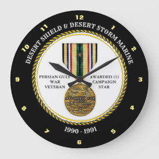 MARINE 1 STAR/DESERT SHIELD & STORM STOR KLOCKA