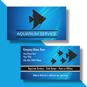 Marine Aquarium Affärskorts Visitkort