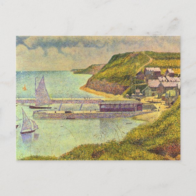 Marine av Georges Seurat Vykort (Framsida)