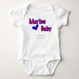Marine baby tee shirt