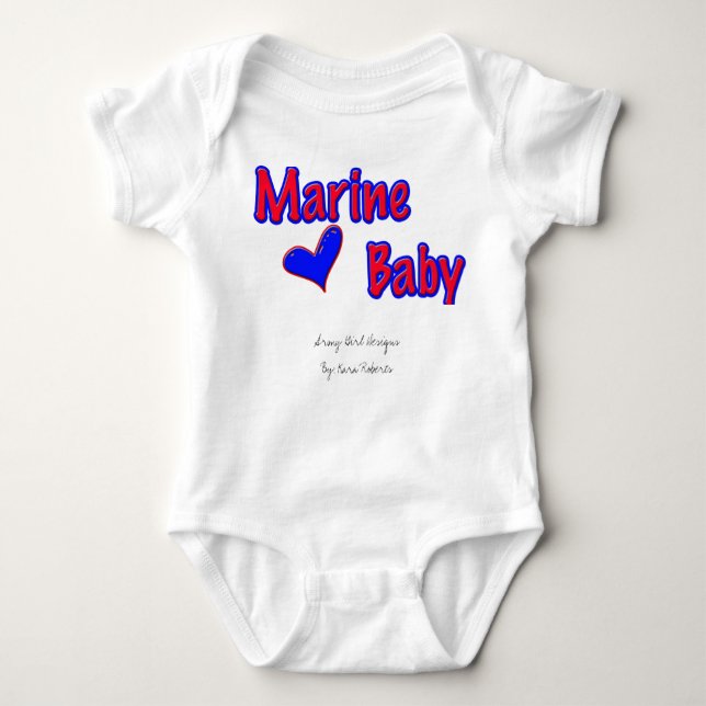 Marine baby tee shirt (Framsida)
