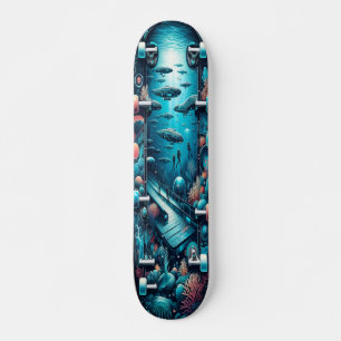 ’Marine Bio-Oasis Deck’ Mini Skateboard Bräda 18,5 Cm