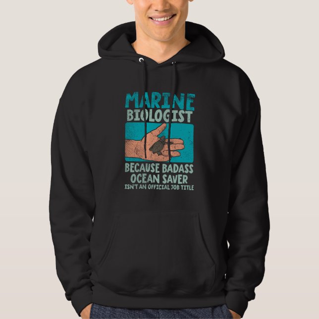 Marine Biolog Hoodie (Framsida)