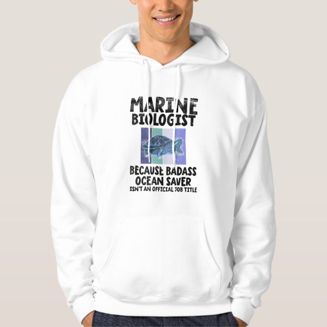 Marine Biolog Marine Biology Hoodie (Framsida)