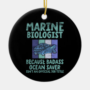 Marine Biolog Marine Biology Julgransprydnad Keramik