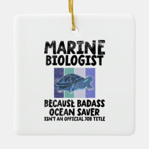 Marine Biolog Marine Biology Julgransprydnad Keramik