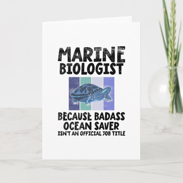 Marine Biolog Marine Biology Kort (Framsida)