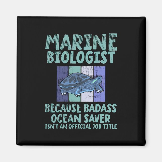 Marine Biolog Marine Biology Magnet (Framsidan)