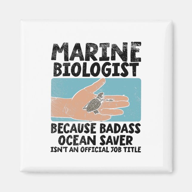Marine Biolog Marine Biology Magnet (Framsidan)