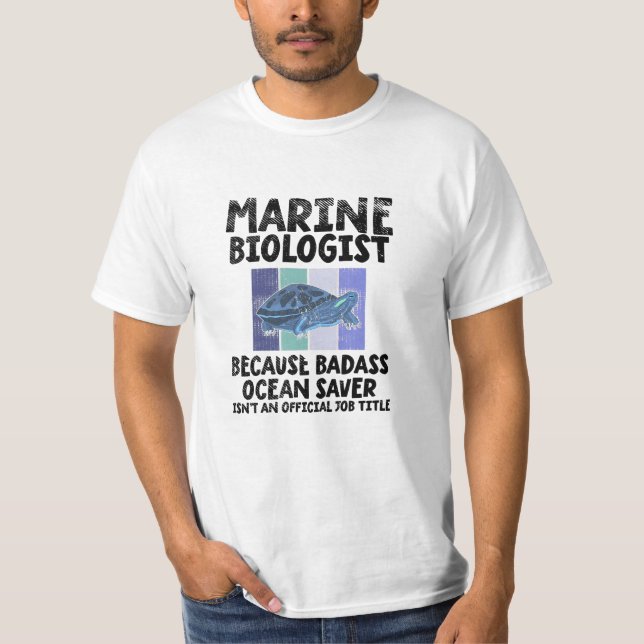 Marine Biolog Marine Biology T Shirt (Framsida)