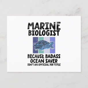 Marine Biolog Marine Biology Vykort