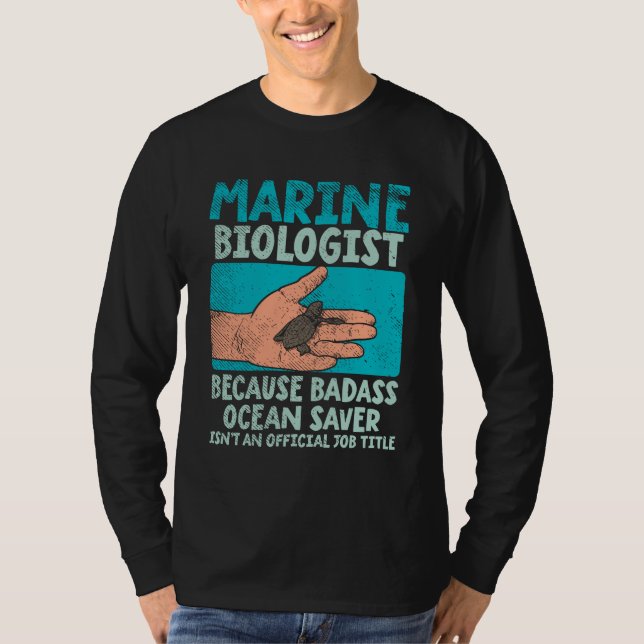 Marine Biolog T Shirt (Framsida)