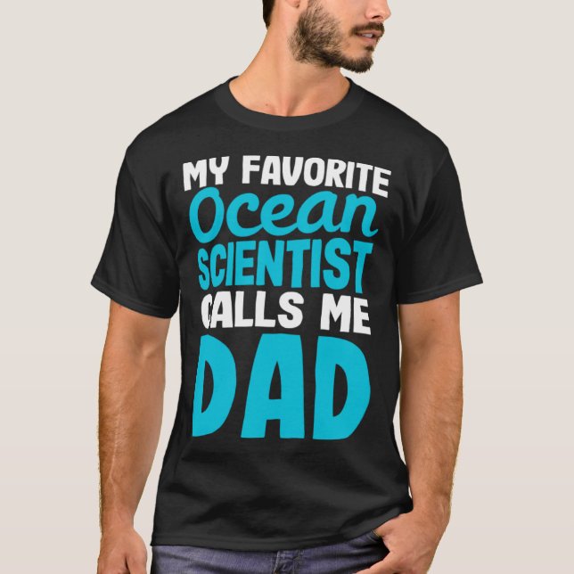 Marine Biologist Dad Marine Biology T Shirt (Framsida)