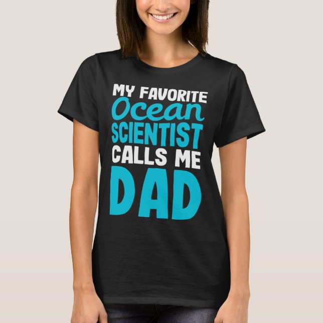 Marine Biologist Dad Marine Biology T Shirt (Framsida)