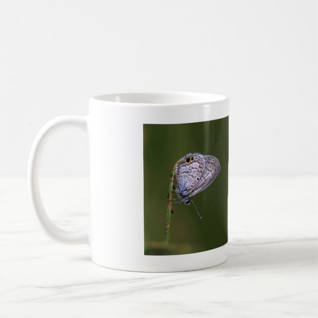 Marine Blue Butterfly Kaffemugg (Vänster)