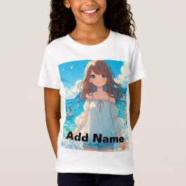 Marine Blue Girl  T Shirt