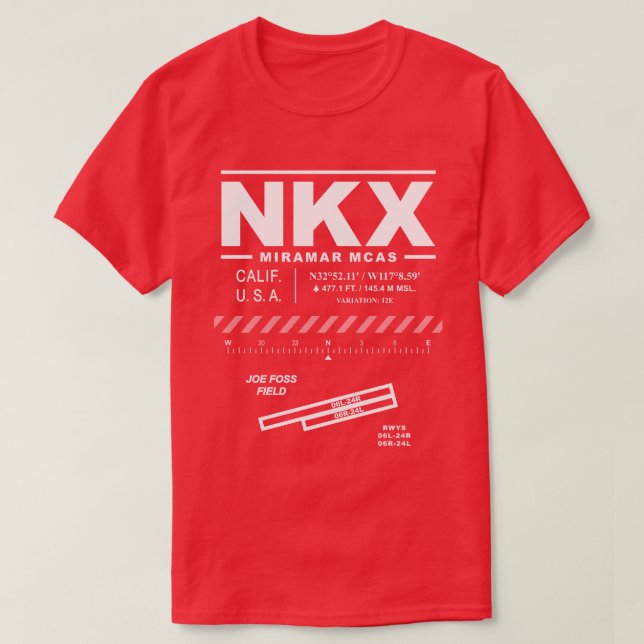 Marine Corps Luft Station MCAS Miramar NKX T-Shirt (Design framsida)
