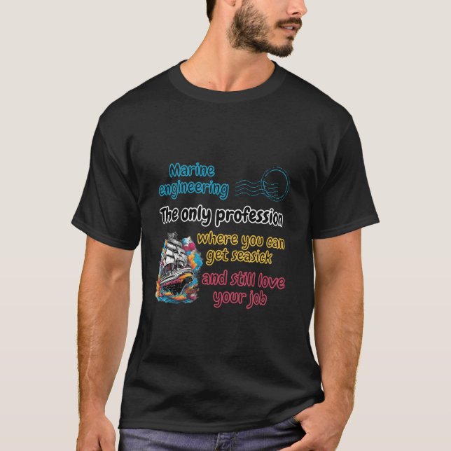 Marine Engineering T-Shirt (Framsida)