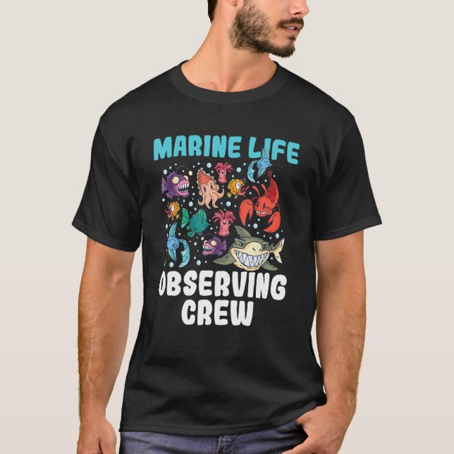 Marine fish biodiversity ocean conservation scuba  t shirt (Framsida)