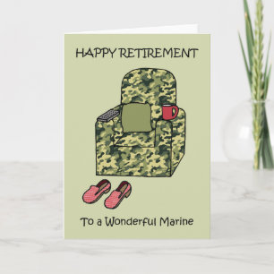 Marine Glad Pension Cartoon Fåtölj Kort