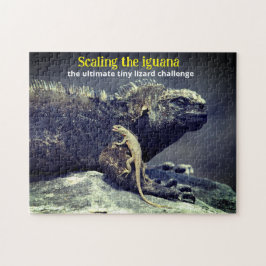 Marine Iguana och Lava Lizard Pussel