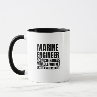 Marine ingenjör för att en grävasmiarbetare är mugg